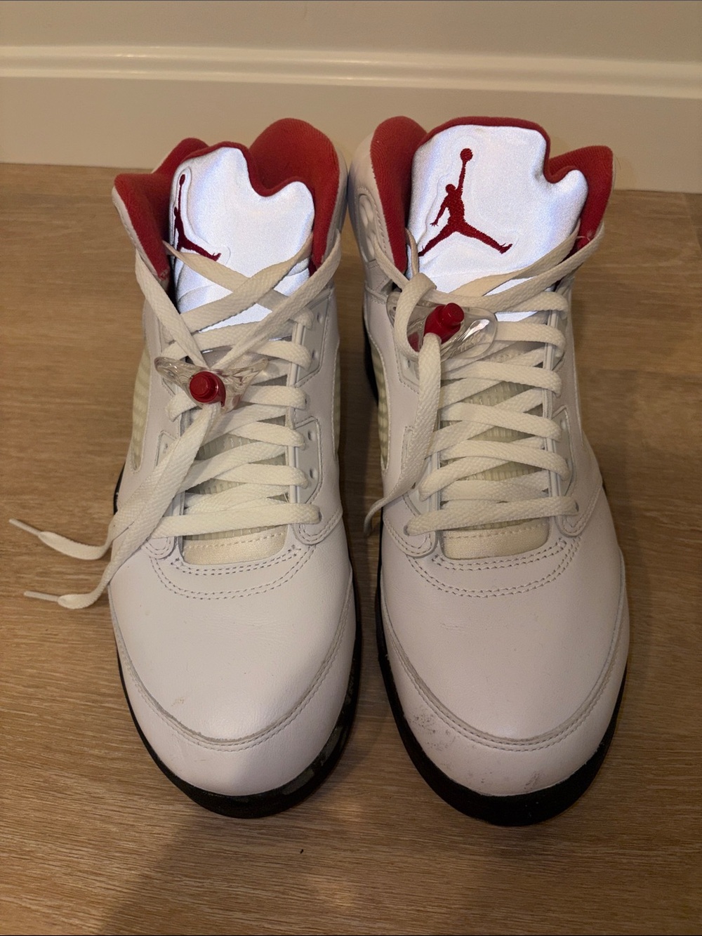 Jordan White Fire Red 5s